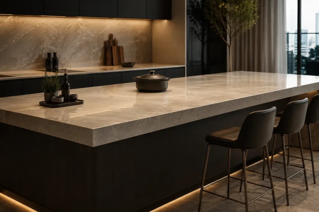 Invisible Induction Cooktop Under Your Kitchen Island: A Design Guide