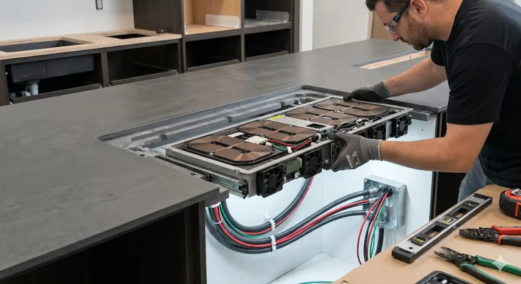invisible induction cooktop cost